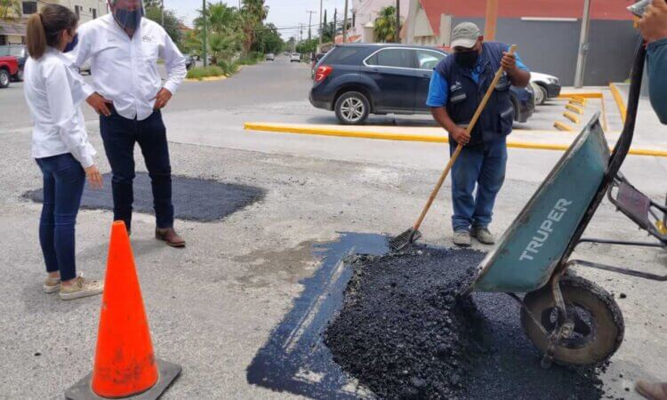 Supervisa XICO, bacheo de Victoria