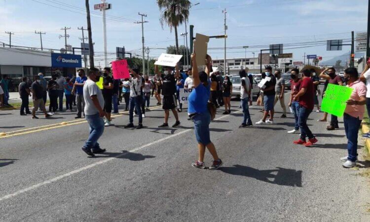 Protestan Comerciantes de Victoria exigen trabajar