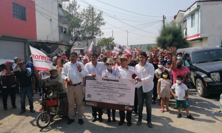 En la Azteca 1, reafirman colonos Lealtad al proyecto de Gerardo y la Fórmula de Morena en Coalición