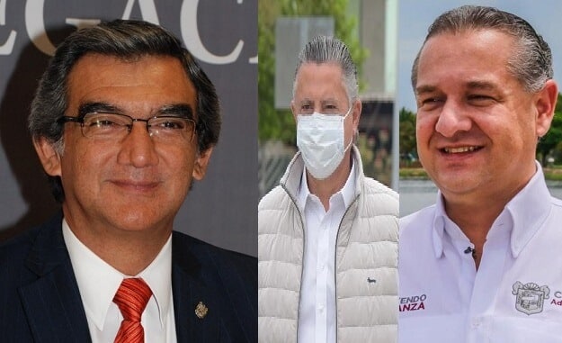 Américo, Nader y Oseguera.