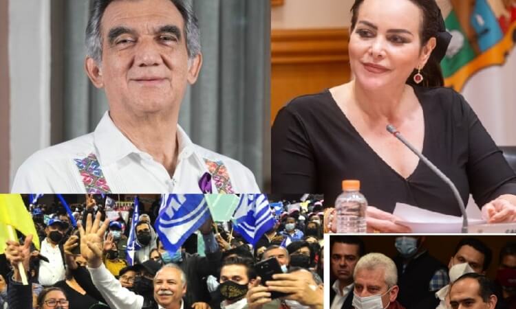 Despiden a Zertuche de coordinación de bancada guinda. Úrsula Salazar lo sustituye