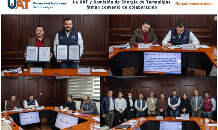 <strong>UAT y Comisión de Energía de Tamaulipas firman convenio de colaboración</strong>