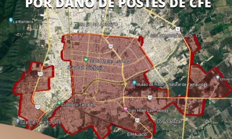 Fuertes vientos afectan rebombeo de agua a Victoria