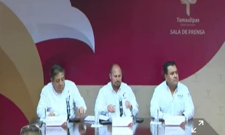 Funcionarios encargados de la seguridad en Tamaulipas, dan informes sobre eventos del fin de semana.