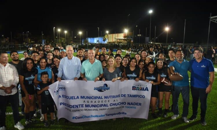 Inaugura Chucho Nader la Primera Cancha de Tochito en el Sur de Tamaulipas