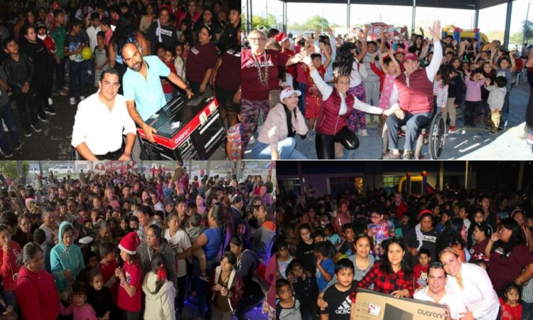 MARCO GALLEGOS, QUIEN SE PERFILA PARA ALCALDE DE REYNOSA, LLEVA POSADAS A COLONIAS