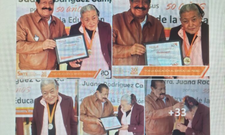 Reconoce SNTE Trayectoria de maestra
