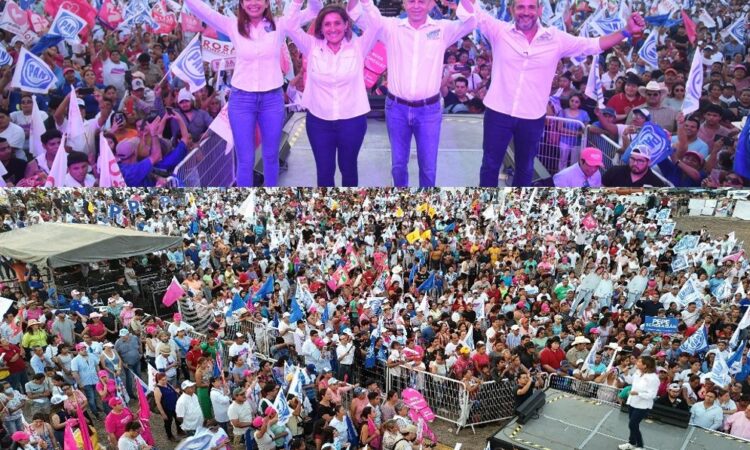 ESPECTACULAR CIERRE DE CAMPAÑA DE ROSA GONZÁLEZ, CHUCHO NADER, MARCELA UNDA Y PEPE SCHEKAIBÁN