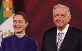 Claudia y AMLO, en Tamaulipas.
