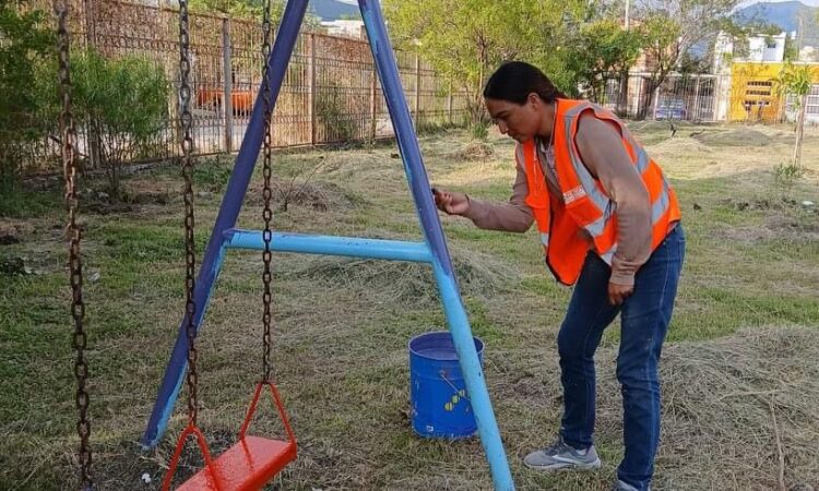 Rehabilitan juegos infantiles en Haciendas del Santuario y Lomas de Guadalupe