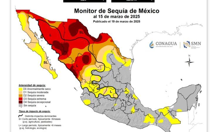 Siete municipios de Tamaulipas padecen sequía severa