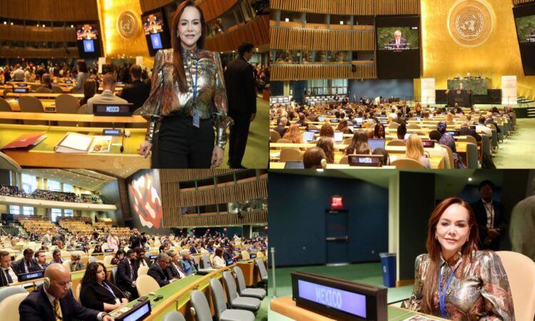 CARMEN LILIA, DESTACA Y DISTINGUE A NUEVO LAREDO, TAMAULIPAS Y MÉXICO, “EN FORO POLÍTICO DE NACIONES UNIDAS”