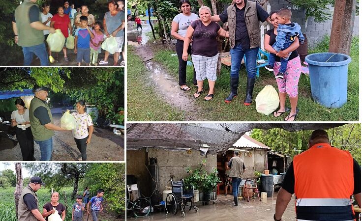 Ayuntamiento en coordinación con DIF y PC San Fernando brindan apoyo directo a familias afectadas por lluvias en comunidades pesqueras