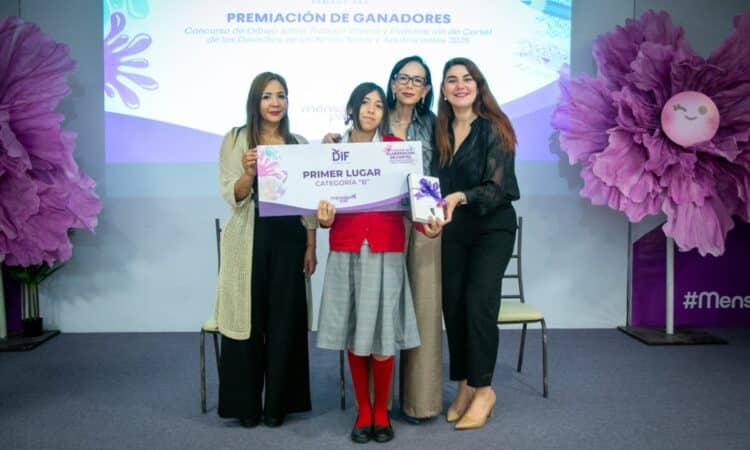 Premia DIF Tamaulipas a ganadores de concursos infantiles de dibujo y cartel