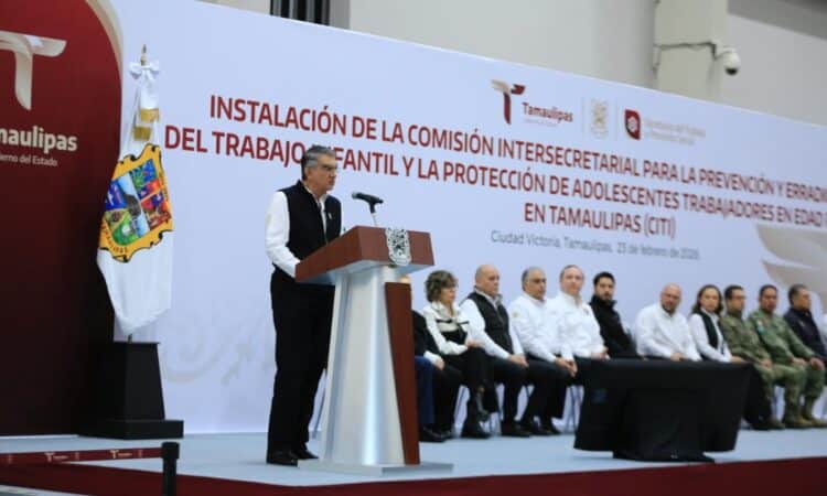 Instala Américo Comisión Para Prevenir y Erradicar el Trabajo Infantil en Tamaulipas