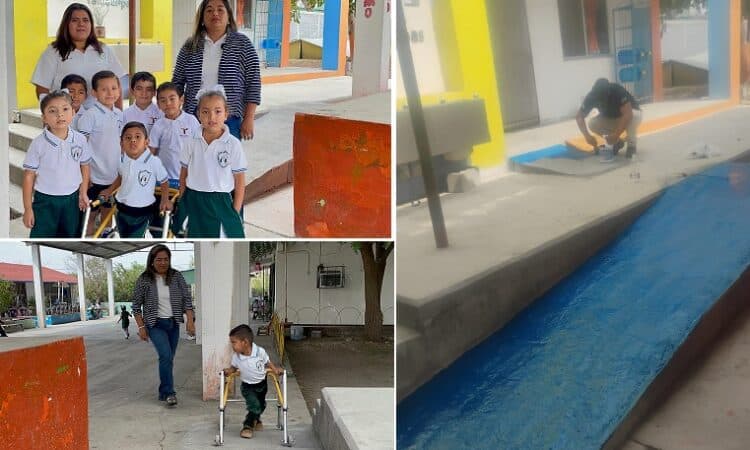 Gobierno Municipal atiende solicitud y fortalece inclusión educativa con rampas en Jardín de Niños José Ma. Morelos y Pavón