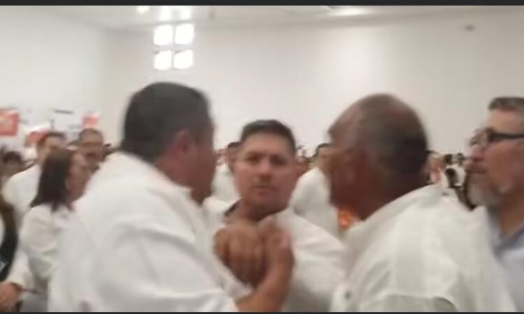 Conato de bronca marca visita de Cepeda a Tamaulipas